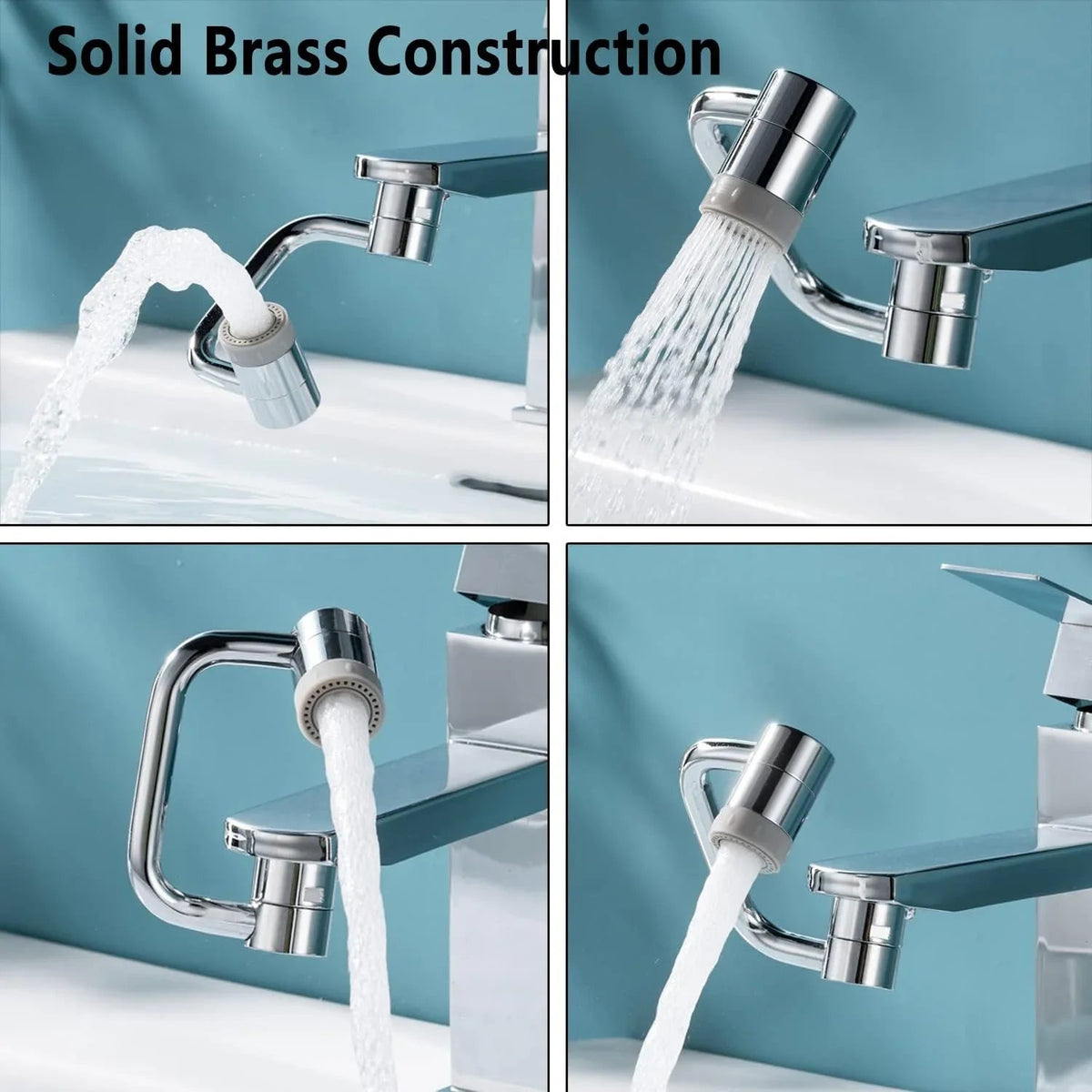 304 Stainless Steel Faucet Splash Head | 360° Rotation & Dual Modes