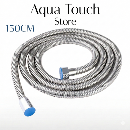 Aqua Touch High-Pressure Hand Shower Kit | Stainless Steel Hose