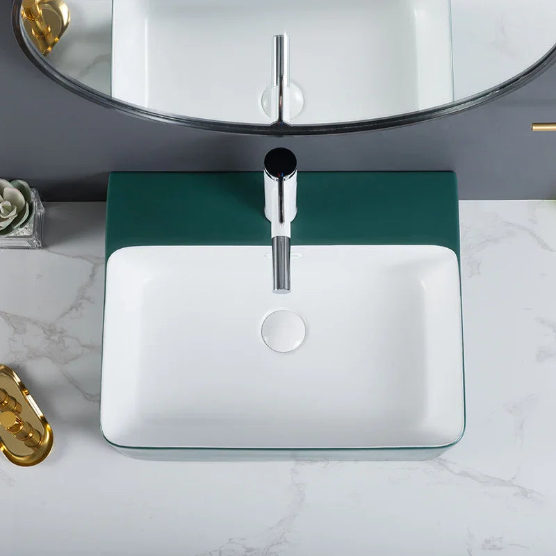 Zilver Art Wash Basin | White Ceramic Vessel Basin ZARTB112