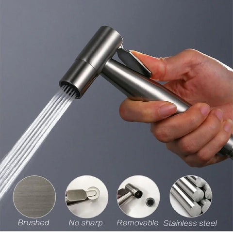 Premium Stainless Steel Muslim Shower Head – Rust-Free & High Pressure