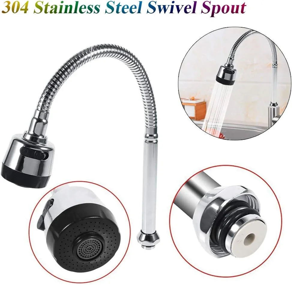 360° Flexible Faucet Extender | Bendable Sink Nozzle