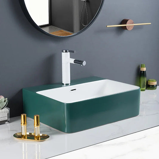 Zilver Art Wash Basin | White Ceramic Vessel Basin ZARTB112