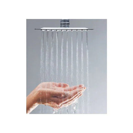 12-Inch Chrome Overhead Rain Shower | Modern Shower Head