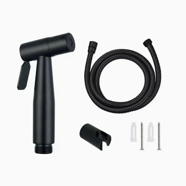 Black 304 Stainless Steel Muslim Shower Set | High-Pressure Spray Gun