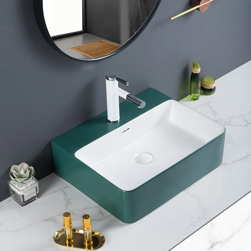 Zilver Art Wash Basin | White Ceramic Vessel Basin ZARTB112